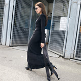 Bow Maxi Dress - Black - RED CROSS