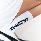 Edge Logo Socks - White