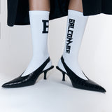 Edge Logo Socks - White