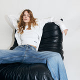 Asymetric Tank Top - White