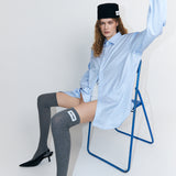 ICON - Shirt - Baby blue/White