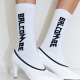 EDGE LOGO SOCKS - WHITE