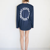 WOOB BLOUSE - NAVY