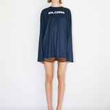 WOOB BLOUSE - NAVY