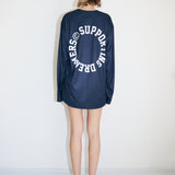 WOOB BLOUSE - NAVY