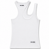 Asymetrical Tank Top - White